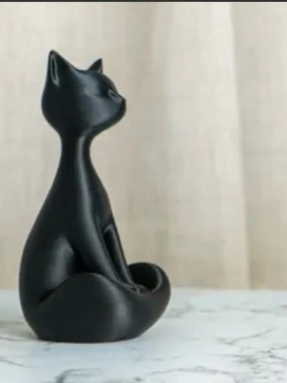 Black Ceramic Cat statue not a toy for pets